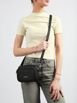 Cross Body Tas Donna Ama Leder Lancaster Zwart donna ama 67-vue-porte