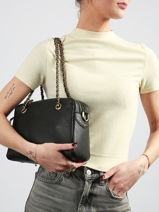 Schoudertas Vintage Leder Mila louise Zilver vintage 3889C1-vue-porte