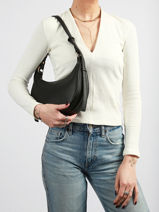 Schoudertas Saffiano Miniprix Groen saffiano F8583-vue-porte