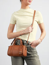Cross Body Tas Milano Ana Leder Lancaster Bruin milano ana 101-vue-porte