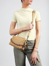 Cross Body Tas Vintage Leder Mila louise Zwart vintage 23673C1-vue-porte