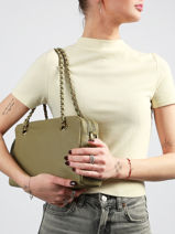 Schoudertas Vintage Leder Mila louise Zilver vintage 3889C1-vue-porte