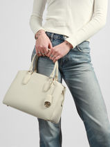 Handtas Dune Polyurethaan David jones Wit dune CM7252-vue-porte