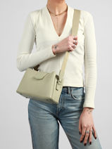 Cross Body Tas City Polyurethaan David jones Groen city CM8303-vue-porte