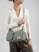 Cross Body Tas Best Seller Katoen Hindbag Groen best seller EMILE-vue-porte