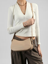 Cross Body Tas Dune Leder Lancaster Beige dune 94-vue-porte