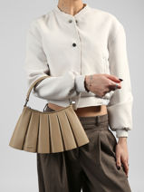 Schoudertas Lenglen Leder Lacoste Beige lenglen NU5011DP-vue-porte