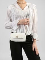 Cross Body Tas Nolita Leder Michael kors Wit nolita S6GY5C5L-vue-porte
