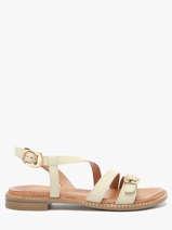 Sandalen Uit Leder Tamaris Beige accessoires 46