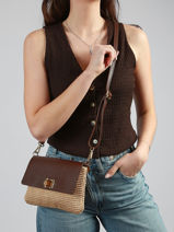 Cross Body Tas Capri Milano Bruin capri CP25111-vue-porte