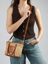 Handtas Fran Nylon Laurent david Beige ld bags 54