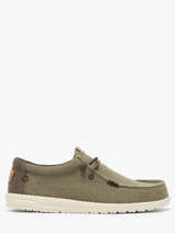 Mocassins Wally Braided Hey dude Groen men 40003