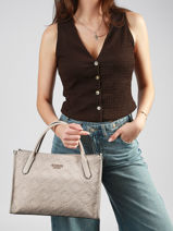 Schoudertas Jodi Katoen Guess Beige jodi PD976922-vue-porte