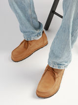 Derby Veterschoenen Uit Leder Birkenstock Bruin men 1031546-vue-porte