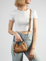 Cross Body Tas Gretel Ted lapidus Bruin gretel TLAU8934-vue-porte