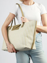 Schoudertas Kba Mariniere Osier Lancaster Beige kba mariniere osier 79-vue-porte