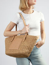 Schoudertas Le Panier Lancaster Beige le panier 80-vue-porte
