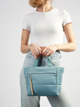 Handtas /cross Body Cumulus Gerecycleerd Nylon Aube Blauw cumulus 101CS04-vue-porte