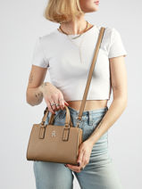 Handtas Th Daily Tommy hilfiger Beige th daily AW18379-vue-porte