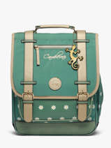 Rugzak 3 Compartimenten Cameleon Groen vintage fantasy PBVGSD39