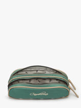 Pennenzak 2 Compartimenten Cameleon Groen vintage fantasy PBVGTROU-vue-porte