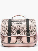 Boekentas 3 Compartimenten Cameleon Roze vintage north PBVWCA41