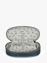 Pennenzak 1 Compartiment Cameleon Blauw vintage urban PBVBPLUM-vue-porte