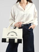 Handtassen Rsg Katoen Karl lagerfeld Zwart rsg A3W50025-vue-porte