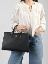 Handtas Th Daily Tommy hilfiger Zwart th daily AW18418-vue-porte