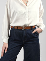 Riem Tommy hilfiger Bruin belt AW18568-vue-porte