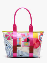 Schoudertas A4 Formaat Lancel Plage Lancel Roze lancel plage  A14193
