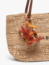 Bag Charm Lelie Raffia Vanessa bruno Veelkleurig charms 96V42673-vue-porte
