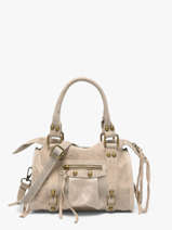 Handtas Spazzolato Leder Milano Grijs spazzolato SP24093