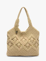 Schoudertas Estival Katoen Le voyage en panier Beige estival PM941