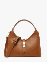 Cross Body Tas Caviar Leder Milano Bruin caviar CA26022