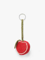 Tasjuweeltje Summer Fruit Raffia Le voyage en panier Rood l'atelier du crochet AM830