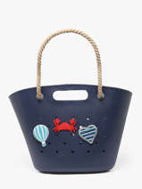 Schoudertas Tutti Frutti Le voyage en panier Blauw tutti frutti PM986