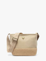 Cross Body Tas City Katoen Le voyage en panier Beige city PM962