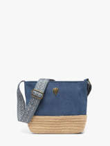 Cross Body Tas City Katoen Le voyage en panier Blauw city PM962