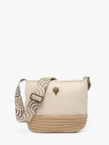 Cross Body Tas Tissee Le voyage en panier Beige tissee PM924