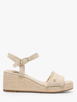 Sandalen Uit Leder Tommy hilfiger Beige women 9470ACI