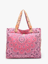 Schoudertas Bandana Katoen Le voyage en panier Roze bandana PM965