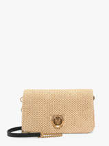 Cross Body Tas Love Bag Soft Raphia Pinko Beige love bag soft 6023A391