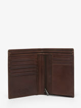 Portefeuille Leder Von dutch Bruin wallets OBRY-vue-porte