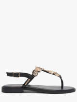 Open Sandalen Uit Leder Les tropeziennes Zwart women ORTEGA