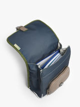 Rugzak 1 Compartiment Cameleon Blauw vintage urban PBVBSD30-vue-porte