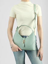 Cross Body Tas Caviar Leder Milano Groen caviar CA26022-vue-porte