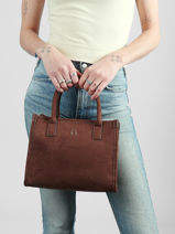 Handtas Identite Lulu castagnette Bruin identite D-vue-porte