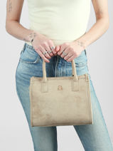 Handtas Identite Lulu castagnette Beige identite D-vue-porte