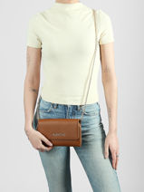 Cross Body Tas Aleksandra Valentino Bruin aleksandra VPS9W212-vue-porte